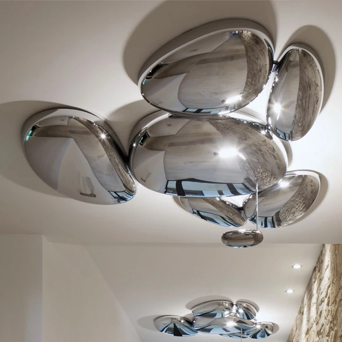 LED Postmodern Nodic ABS Chrome Water Drop Chandelier Lighting LED Lamp LED Light For Foyer Bedroom Dinning Room