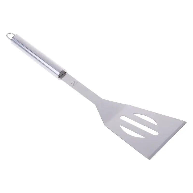 Barbecue Spatula Stainless Steel Functional Hollow Durable Wide Fried Shovel for Fish Kitchen