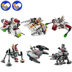 Игрушка мечта 10359-10364 Space Wars MICROFIGHTERS Республика Gunship ARC-170 Starfighter строительные блоки, совместимые MOC 05011