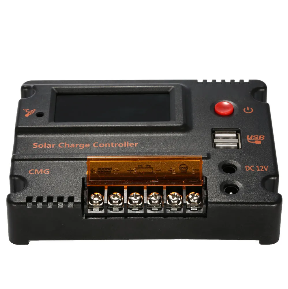 CMG12V24V20A Солнечный контроллер общий отрицательный полюс ЖК дисплей подсветка