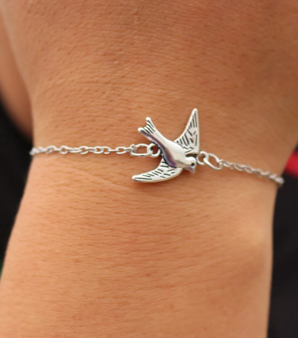 Bracelet Jewelry Vintage Charm Bracelets For Men Women Bangle Cross Heart Handcuff Bird Love Peace Eye Link Wrap Chain