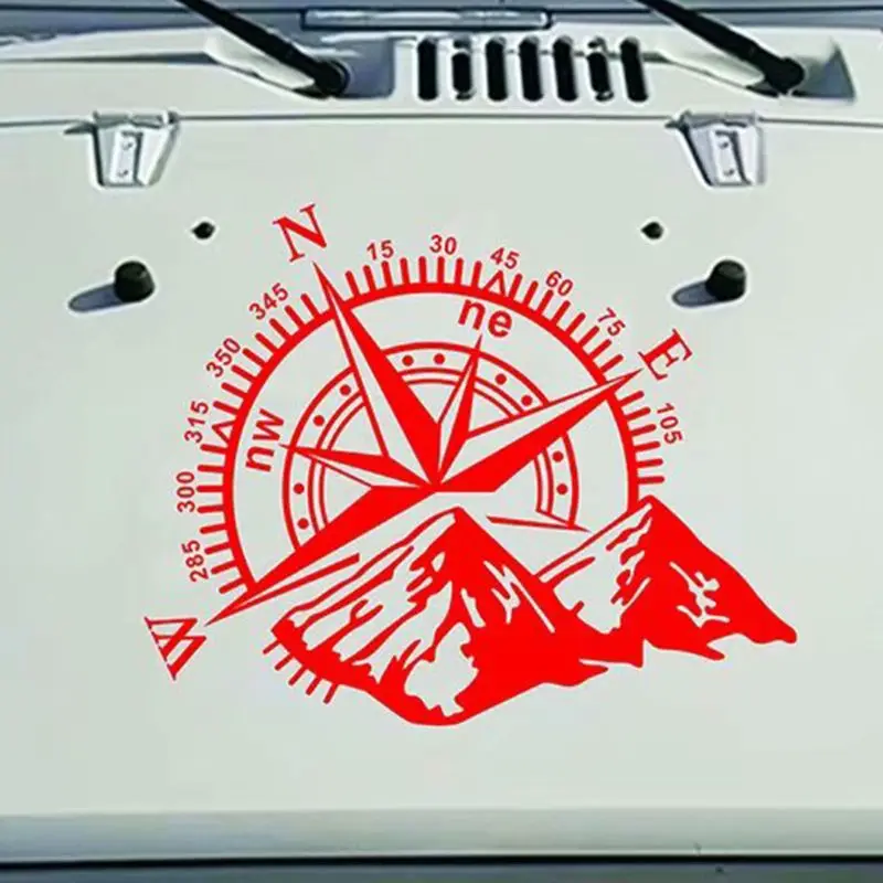 Внедорожный компас автомобиля стикер Роза навигации Виниловая Наклейка для автомобиля грузовик