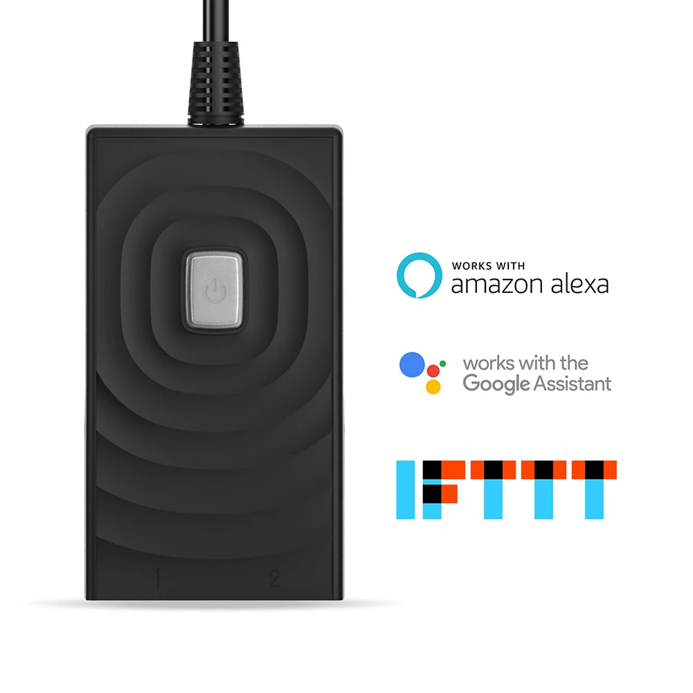 

Outdoor Smart Power Socket WiFi Plug IP44 Waterproof Remote Control Two Holes Works with Amazon Alexa Google Assistant and IFTTT