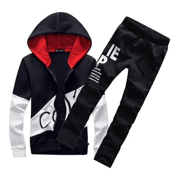 

2019 brand sporting suit men warm hooded tracksuit track men's sweat suits set letter print large size sweatsuit male 5XL sets