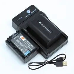 DSTE 2 шт. NP-FV50 NP-FV50 литий-ионная аккумуляторная батарея + UDC04 USB зарядное устройство для SONY PJ10E PJ30E PJ50E TD10E VG10E DCR-SX43E SR68 HDR-PJ820E