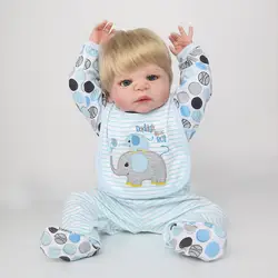 Силиконовые куклы Reborn реального npkdoll возрождается младенцев мальчик куклы для детей подарок игрушки 22 дюймов Bebe Brinquedos bonecas Reborn