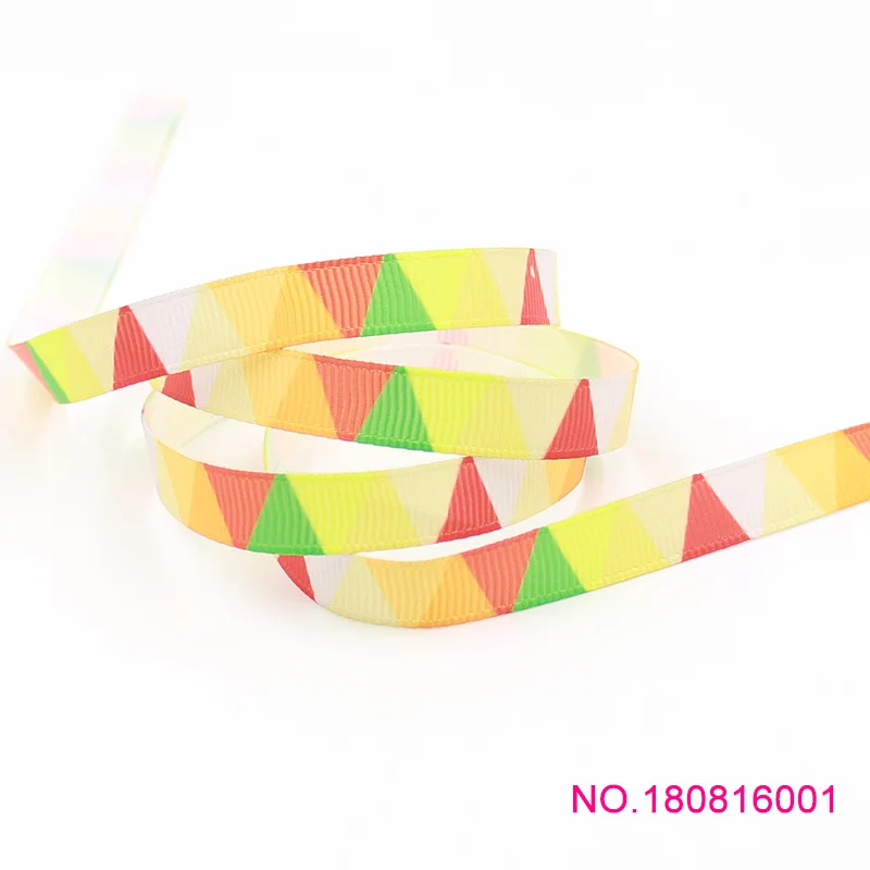 Wm 10 ярдов в партии 3/8 дюйма 9 мм 180816001 шеврон печатные grosgrain ленты | Дом и сад