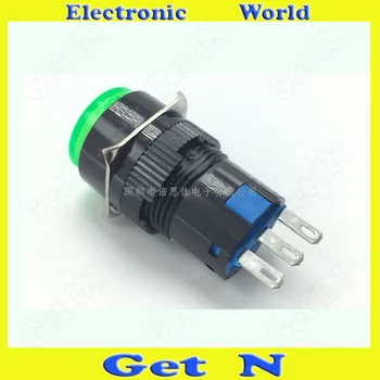 

10pcs Tact Swtich LA16-11 3Foots without Light Tact Switches Self Locking Power Switches Buttons
