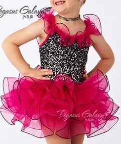 

cute tu tu kids Ballet Dance Tutu Ballerina Girls Ballet Dancing Dress team performance red purple blue leotard