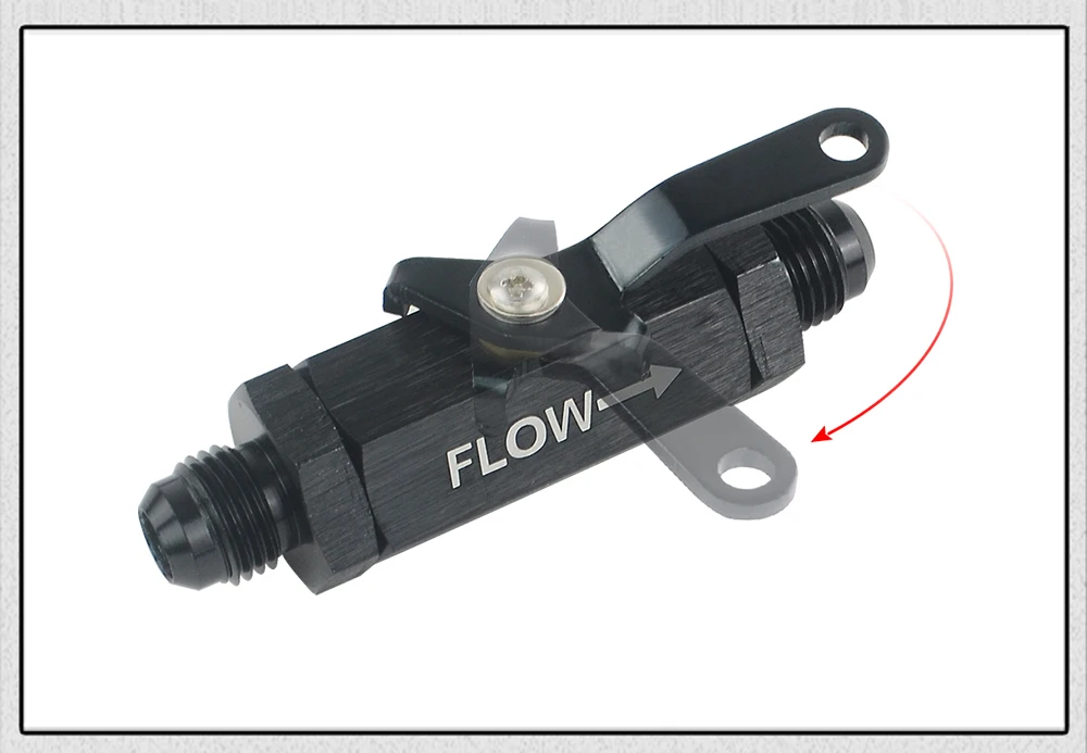 Бесплатная доставка AN6 6AN алюминиевый встраиваемый топливный фильтр запорный клапан отрезной w/трос для рычага черный 1 шт PQY-FSV06