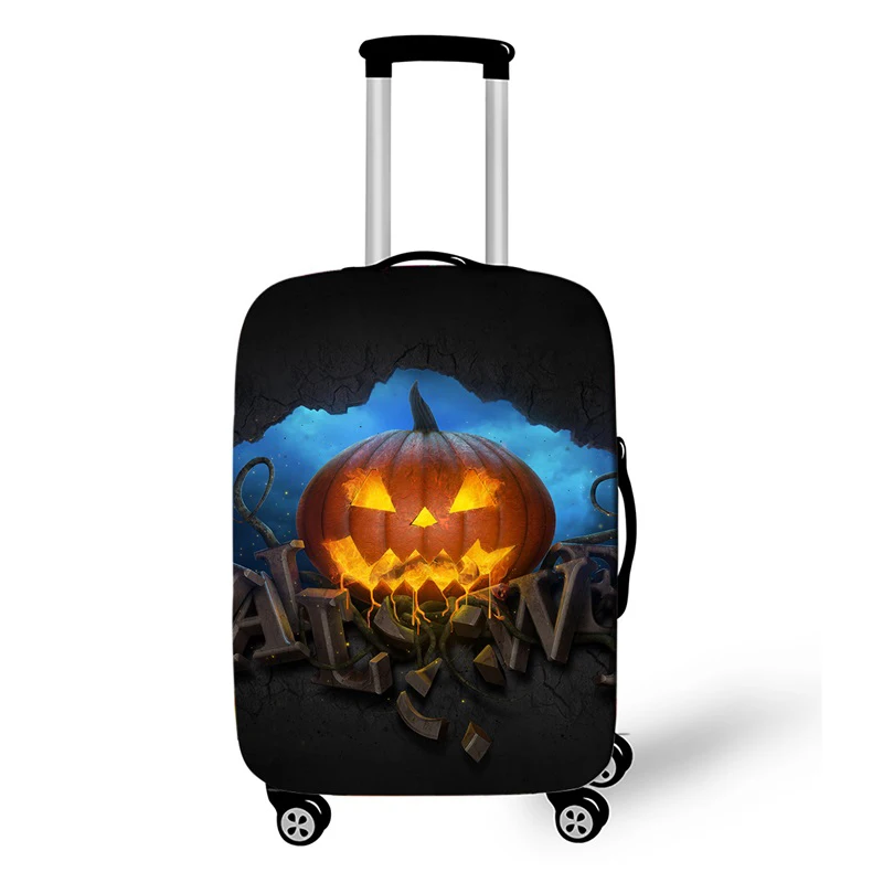 Защитный чехол для багажа на Хэллоуин, подходит для 18-32 дюймов, чехлы на колесиках, эластичные чемоданы, пылезащитные Чехлы, аксессуары для путешествий - Цвет: Halloween 11
