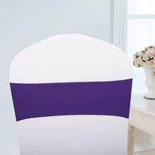 50 шт. ленты для свадебных стульев эластичные чехлы на кресла ленты-Чехлы для приема растягивающийся стул полоса Свадебные украшения