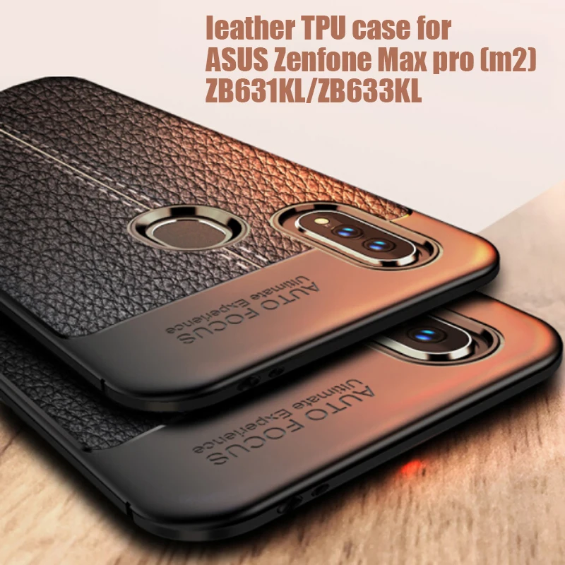 

Silicone case For ASUS Zenfone Max Pro M2 ZB631KL Case Soft Leather TPU phone case Back Cover on For ASUS ZB631KL ZB633KL Cover