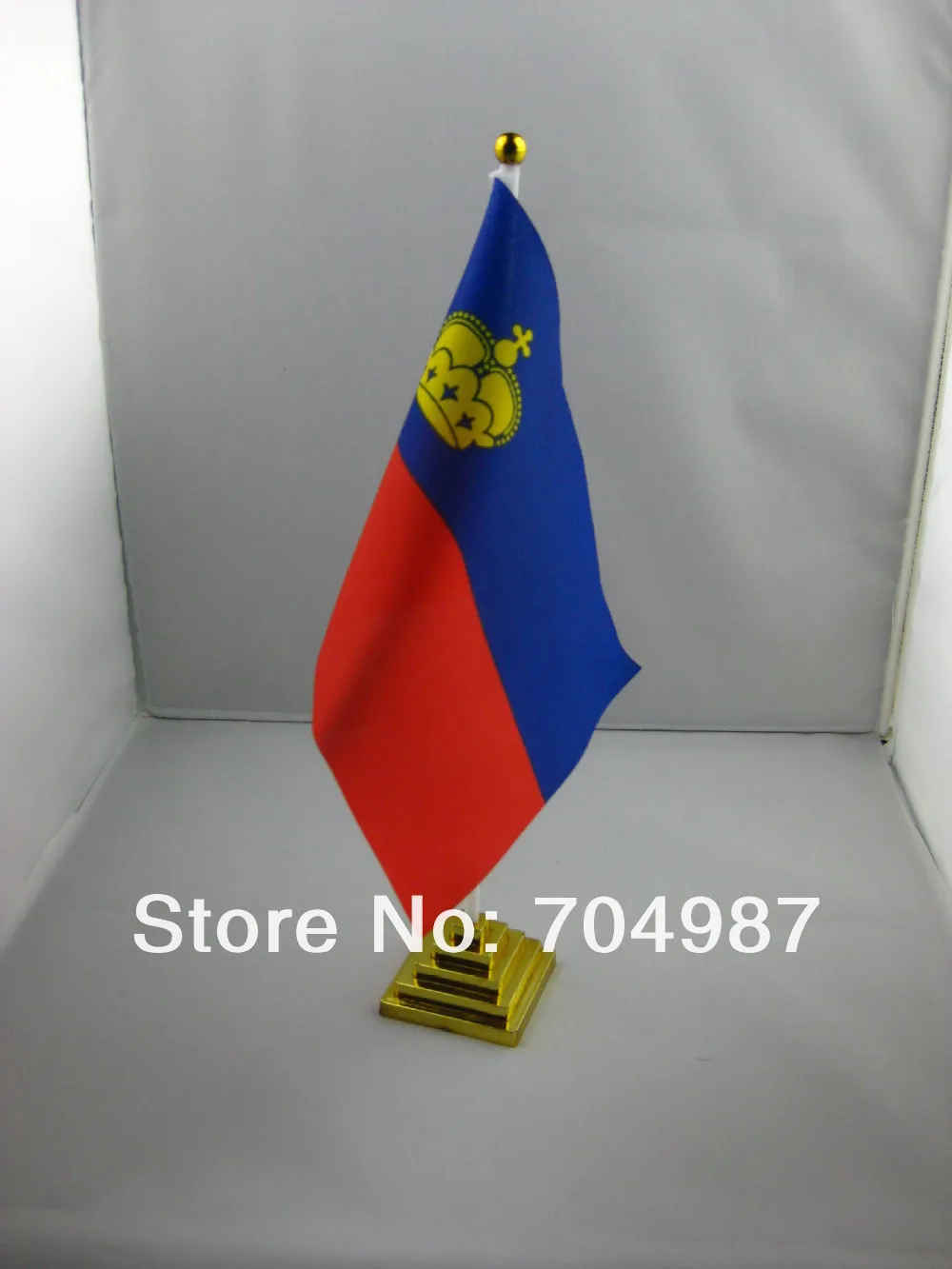 

Liechtenstein table desk flag banner free shipping