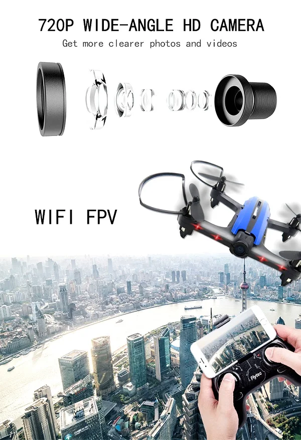 Flytec_T18D_RC_Quadcopter_Mini_Racing_Drone_4CH_6axit_UFO_with_Wifi_FPV_720P_Height_Hold_Mode_RTF_09