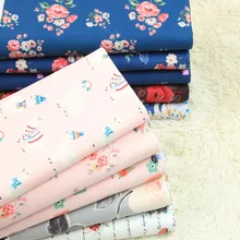 Полметра хлопок холст цветок круглый точка ткань Северной Европы большой цветок ткань ручной работы DIY мешок диван подушка A867