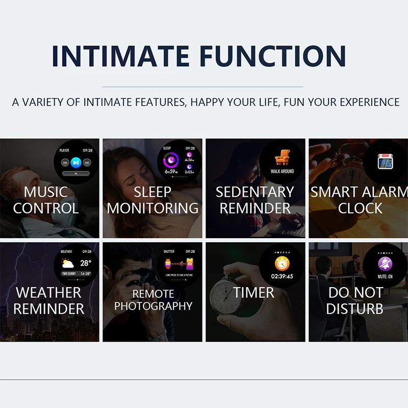 Q9 Smartwatch IP67 Waterproof Wearable Device Bluetooth Pedometer Heart Rate Monitor Color Display Smart Watch For Android/IOS