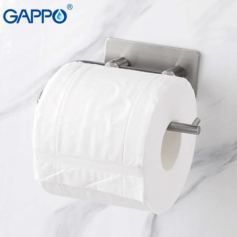 GAPPO держатели бумаги крышка рулона туалетной бумаги Держатели из нержавеющей стали рулон бумаги вешалка с крышкой ванная комната настенное крепление аксессуары