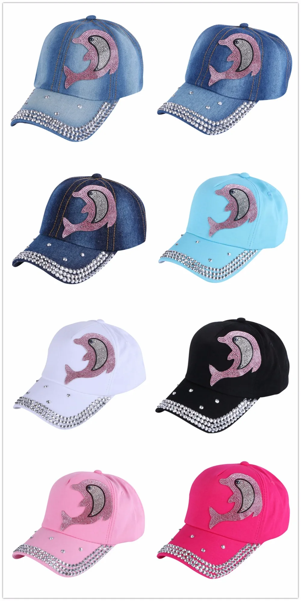 ; модная кепка для мальчиков и девочек; брендовые шапки; розовые стразы; дизайн с изображением дельфина; Детские бейсболки; милая детская бейсболка