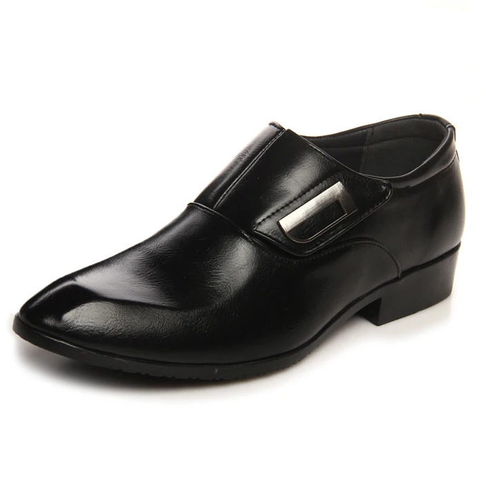 Британский Стиль Мода Мужская обувь Демисезонный молодежное платье Удобная обувь Мужская обувь Круглоносые мужские туфли