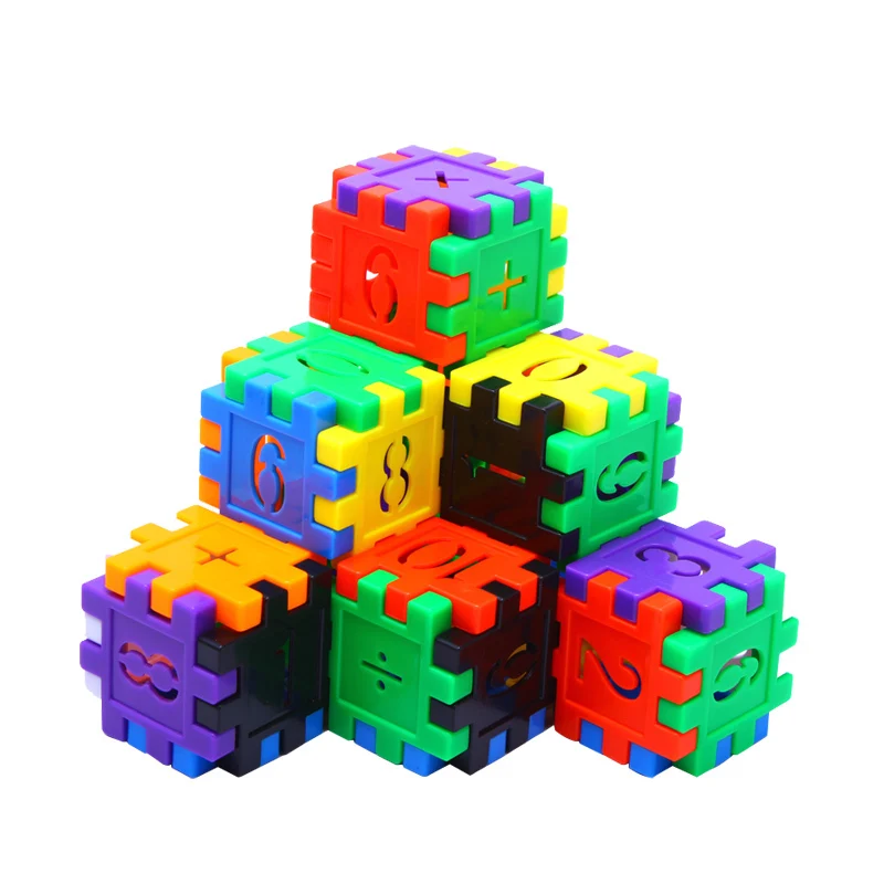 170 Pcs Colorful Plastic Building Blocks Bricks Toys with Number Math