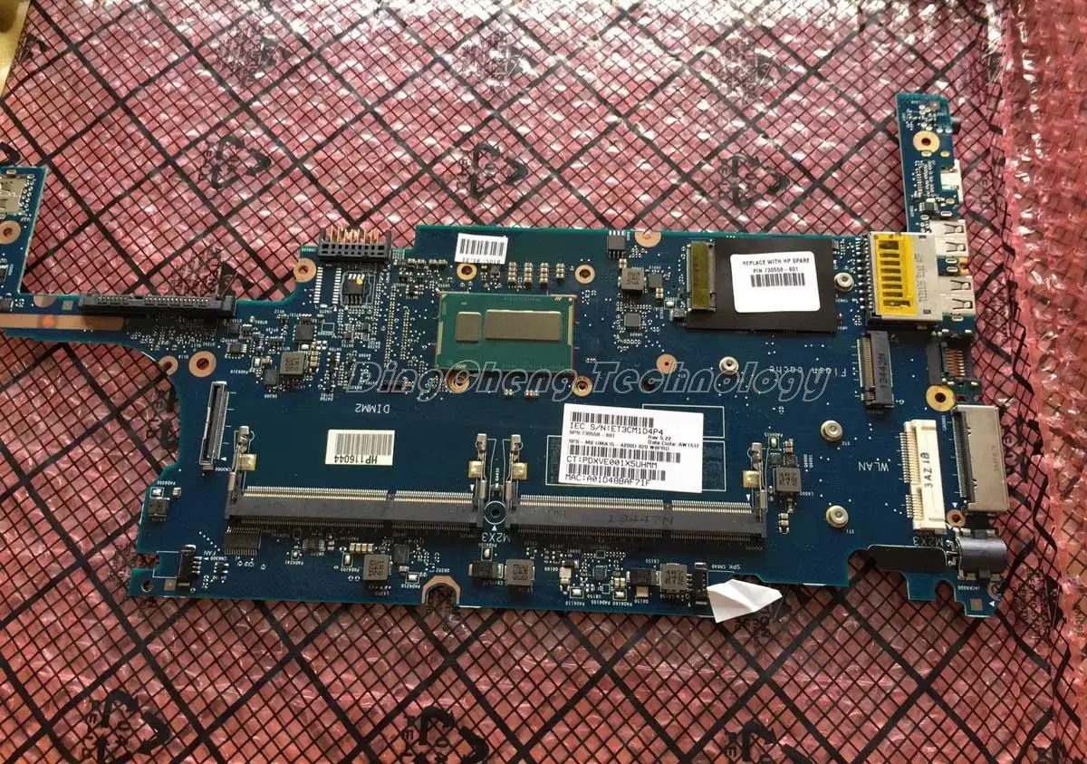 

Laptop Motherboard For hp 720 820 G1 730558-001 i5-4200U DDR3 integrated graphics card 100% fully tested
