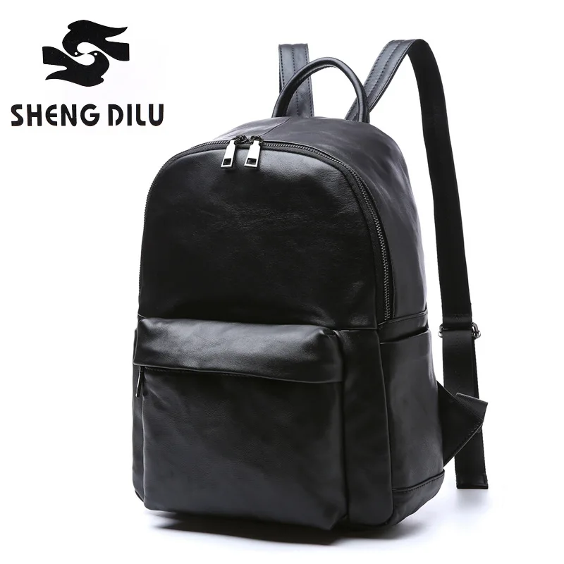 

Vintage Genuine Leather Brand Bag top-handle Men Bags male Shoulder Back Bags Real Leather Backpack men's Backpacks High Quality