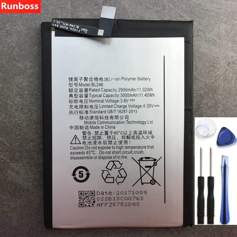 Аккумулятор BL246 для Lenovo VIBE SHOT Z90 100% Новый оригинальный аккумулятор полной емкости