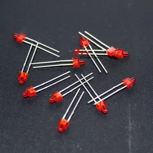 2 мм светодиодный DIP Tower светодиодный диодный светильник 2 мм красный 100 шт