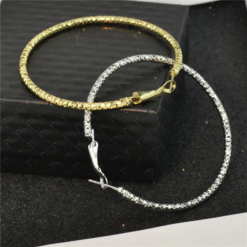 Женские серьги-кольца золотого и серебряного цветов, большие круглые серьги с нитью, блестящие серьги в стиле принцессы, женские модные ювелирные изделия