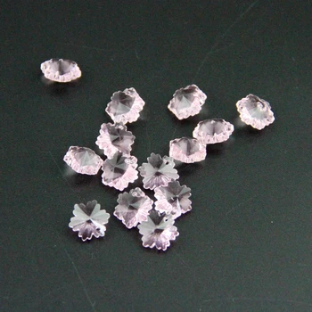 

14mm 1000pcs Pink One Hole Crystal Snowflake Beads For Bag Hanger Hot Sales