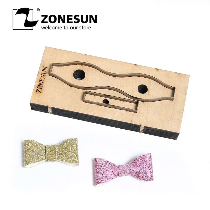 

ZONESUN Bowknot Leather Cutting Die Papercraft Paper Art Leather Decoration Tool For Die Cutting Machine Diy Handicraft Cutter