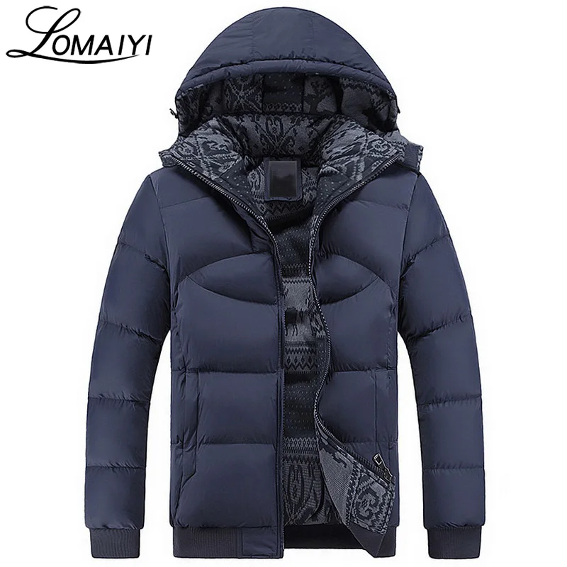 LOMAIYI 2017 Warm Thick Men's Winter Jacket For Men Padded
