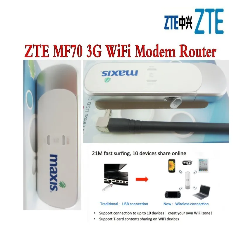 Лот из 5 шт Оригинальный пакет 3g zte MF70 USB модем