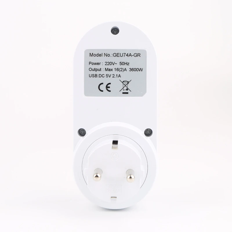Time Controller PC Smart Socket Supply Accessories 123 55 80mm Countdown Switch Dual USB Electronic Convenient