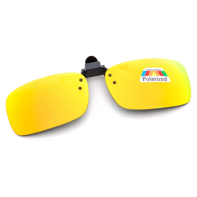 Поляризованные солнцезащитные очки на застежке с защитой от ультрафиолета, антибликовые солнцезащитные очки для вождения, рыбалки, подходят для Рецептурные очки для близоруких очков - Название цвета: Золотой