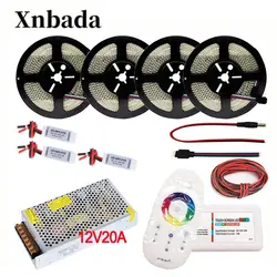 5-20M3528/2835 DC12V 234 светодиодный/m RGB Светодиодные ленты гибкий свет RGB неон полоса + 2,4G RGB светодиодный контроллер + Питание