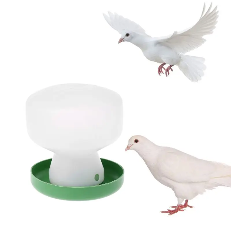 

Plastic Pigeon Feeder Chicken Drinking Bird Quail Poultry Automatic Drink Water Implement Farm Animals Supplies C42