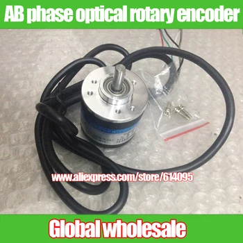

Free shipping optical rotary encoder / 600 pulse 600 lines AB phase 5-24V encoder / optical encoder