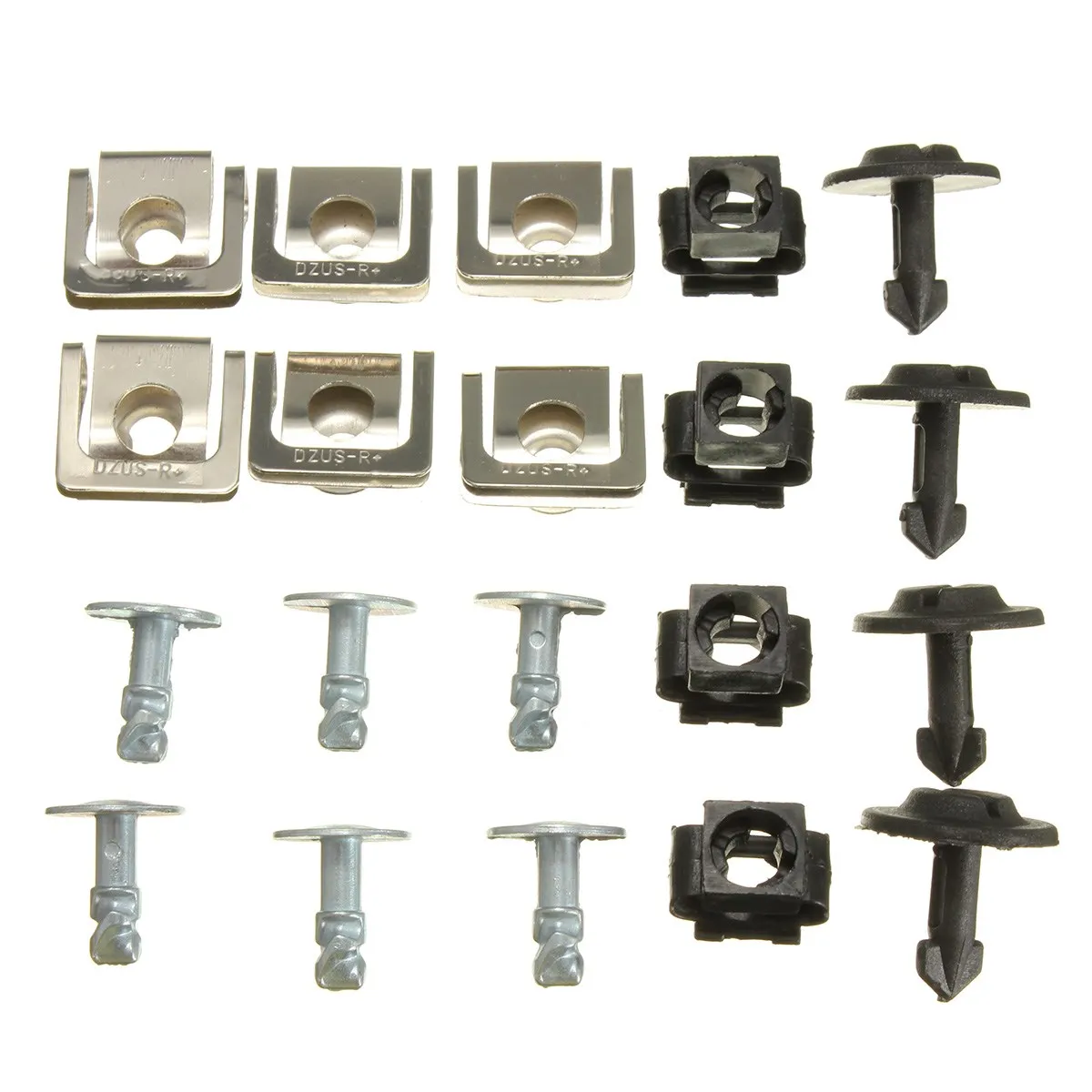 20pcs Set Undertray Guard Engine Under Cover Fixing Clips