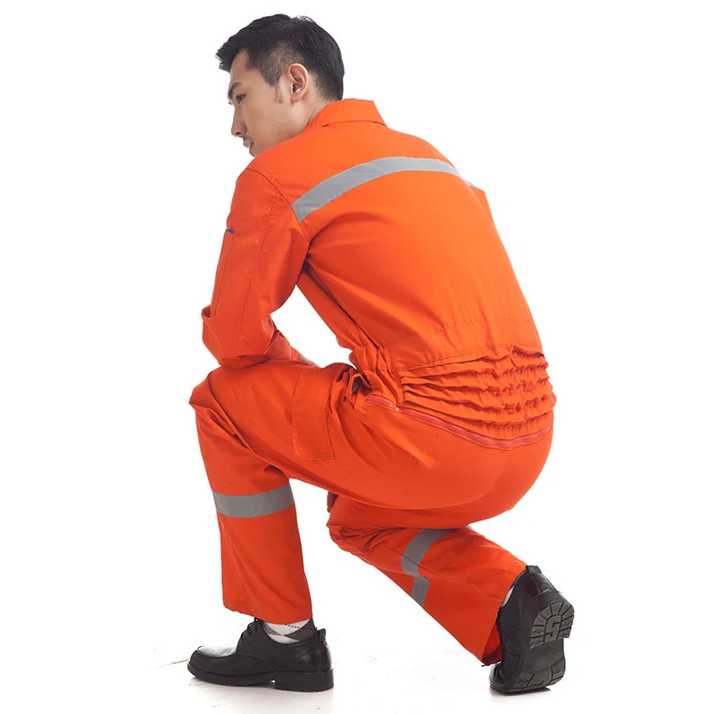 플러스 사이즈 반사 샴 작업복 남성 여성 봄 가을 용접 정비공 Jardineira Coverall S-3XL