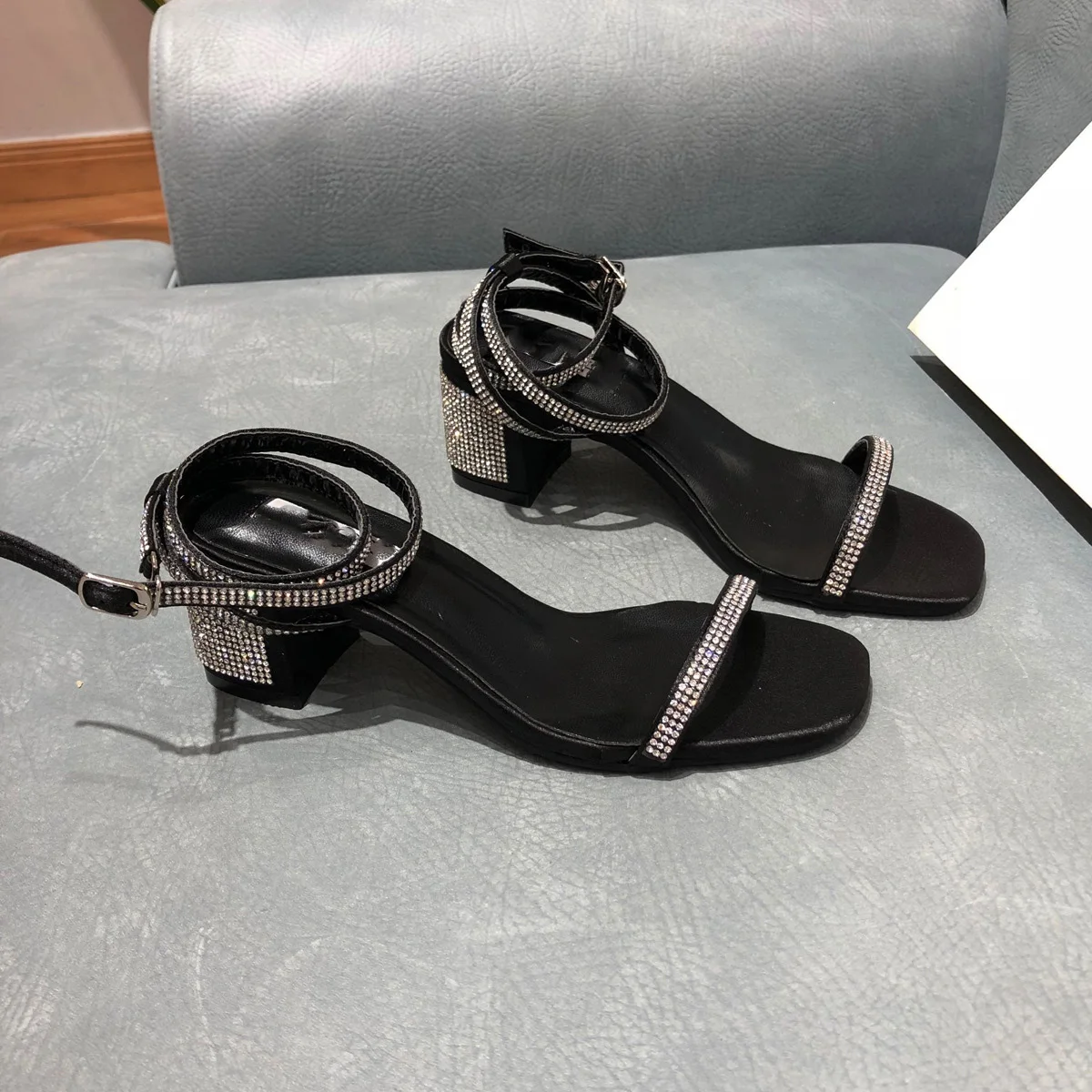 Spring summer 2019 new diamond sandals womens fashion Korean version heel sandals high heels sandals women Slippers Flip Flops Spring summer 2019 new diamond sandals womens fashion Korean version heel sandals high heels sandals women Slippers Flip Flops
