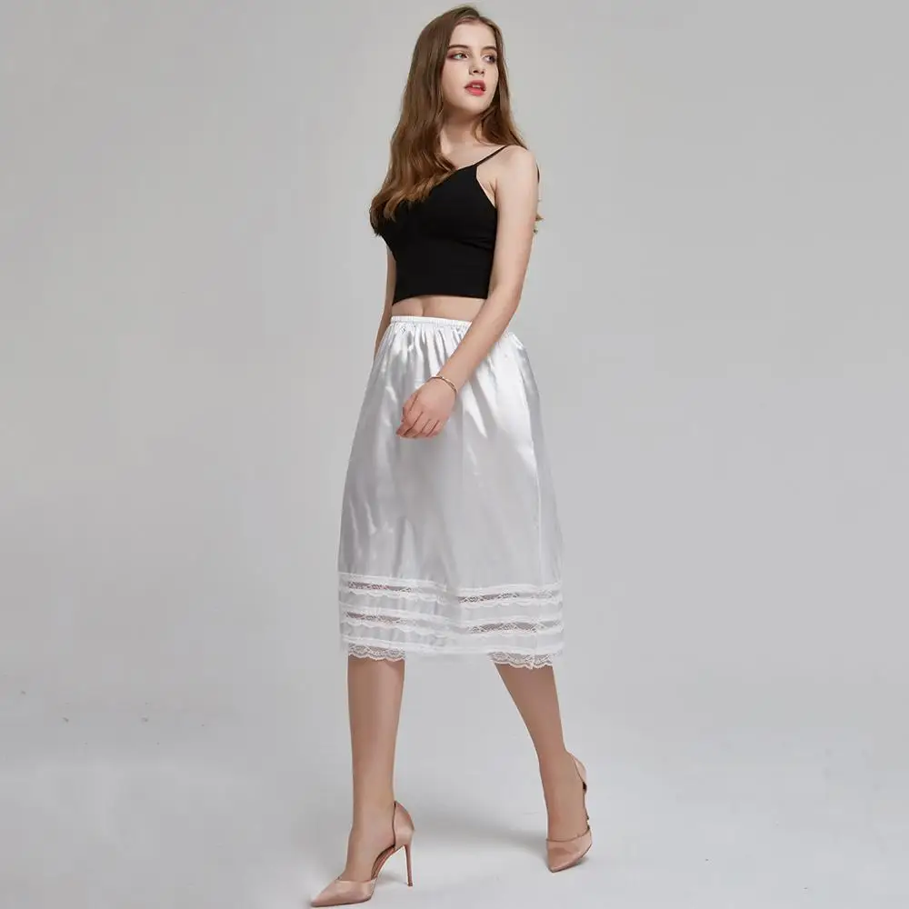 

WholeSale New Summer Women Lace Sexy Skirts Fashion Solid Casual Mesh Skirt Hollow Out Elegant Skirts