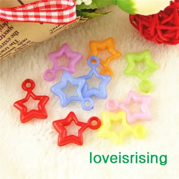 

New Arrival-200pcs Mini Size 22mm*17mm Mixed Colors Acrylic Lovely Star For Baby Shower Favors~Cute Charms~Party Decorations
