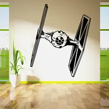 STAR WARS TIE FIGHTER wall art Виниловые наклейки номер наклейка фильм трафарет Декор