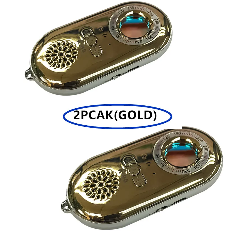 2 Pack Hotel Spy Camera Finder Bathroom Camera Scanner One Key Alarm K98