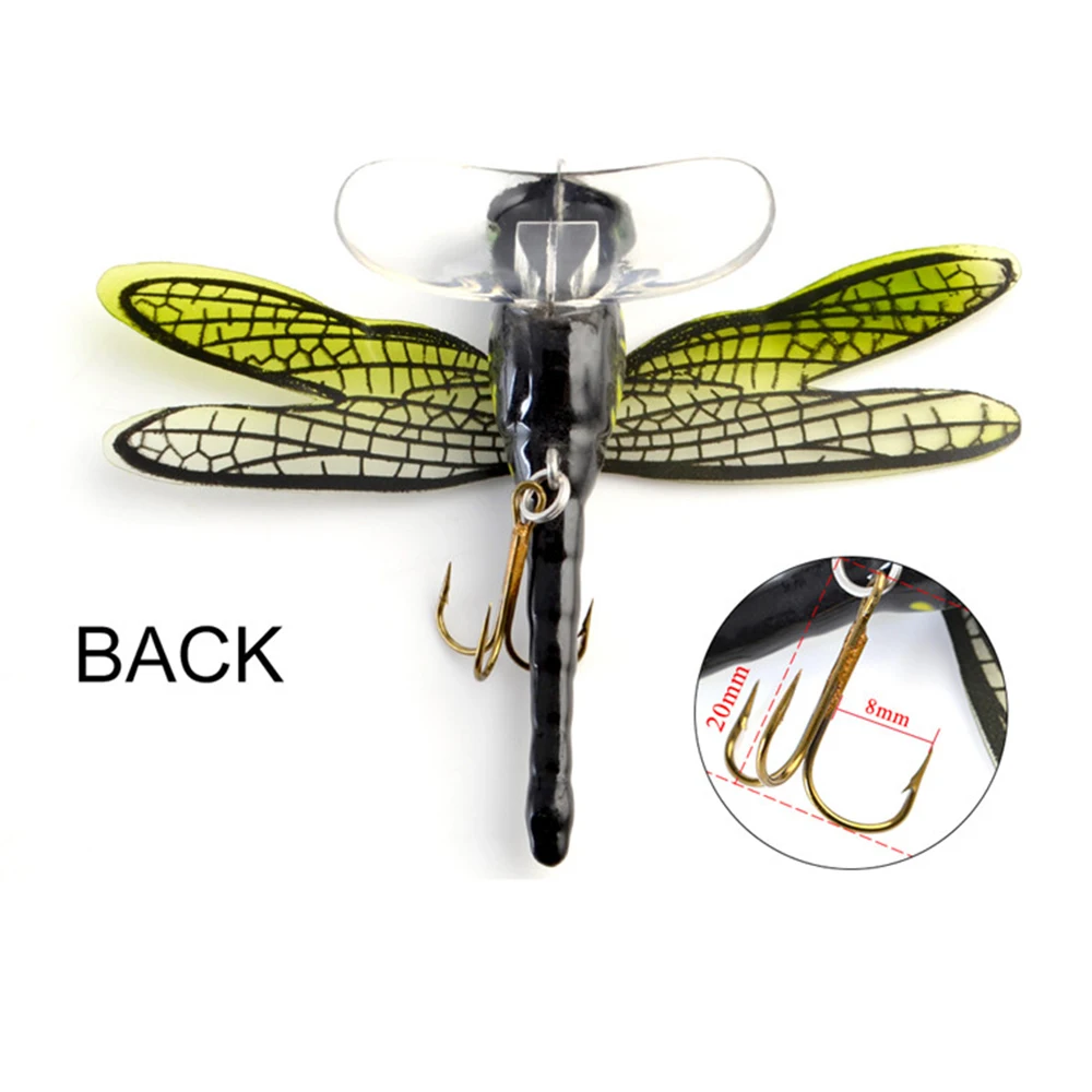 

1 PC Topwater Dragonfly Dry Flies Insect Fly Fishing Lure 6g 75mm Trout Artificial Bait Wobblers For Trolling Hard Lure Fishing