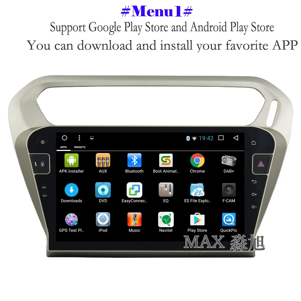 Sale MAX 2G 32G Android 8.1.0 Car DVD Player for Peugeot 301 /Citroen Elysee 2014 2015 2016 4G WiFi SWC GPS Navigation System Map 3