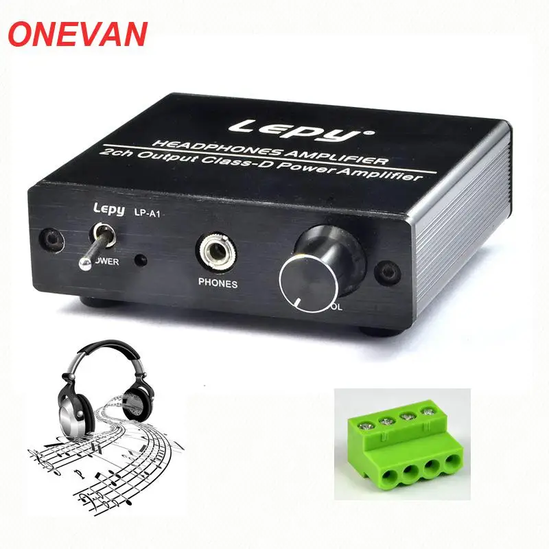 

ONEVAN Lepy LP-A1 LP - A1 Hi-Fi Stereo Audio Digital Headphones Amplifier 2 Channel Amp
