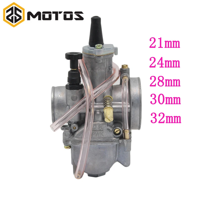

ZS MOTOS Motorcycle parts Scooter Carburetor 21 24 28 30 32 34mm 2T pwk universal for off-road motocross Scooter ATV UTV